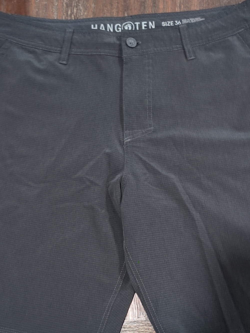 Hang Ten Men's Charcoal Black Casual Shorts 36